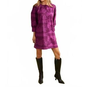 NEW DOUBLE A paloma dress in garden motif